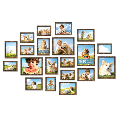 DUENPY 12 Pack Gallery Collage Frame Mixed Sizes Black