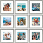 Vittanly 8x10 Picture Frames Set of 9 for Wall or Tabletop Display, Gold