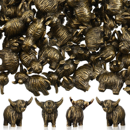 Civaner 24 Pcs Mini Sheep Figurines, Miniature Lamb, Mini Brass Figurines