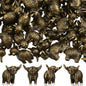 Civaner 24 Pcs Mini Sheep Figurines, Miniature Lamb, Mini Brass Figurines