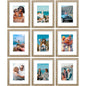 Vittanly 8x10 Picture Frames Set of 9 for Wall or Tabletop Display, Gold