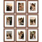 Vittanly 8x10 Picture Frames Set of 9 for Wall or Tabletop Display, Gold