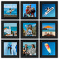 Vittanly 8x10 Picture Frames Set of 9 for Wall or Tabletop Display, Gold
