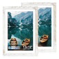 Hongkee 5x7 Picture Frame Set of 2, Real Glass and Wood Frame for Mat 4x6