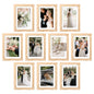 upsimples 4x6 Picture Frame, Photo Collage Wall Decor Set of 10, Black