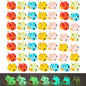 50 Pcs Mini Resin Cow Figurine Bulk Mini Cow Figurine Cake Decorations Cute Miniature Resin Sculpture Ornament Micro Landscape Office Garden Desk Party Tabletop Decor