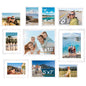 FIXSMITH 10 Pack Picture Frames Collage Wall Decor for Mounting or Tabletop Display, Gallery Wall Frame Set with Two 8x10 Black Frames, Four 5x7 Frames and Four 4x6 Frames, Multi-Pack Photo Frame Set