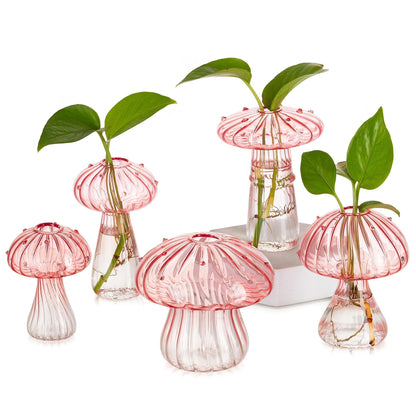 Glasseam Mushroom Plant Propagation Station, Small Glass Propagation Vases