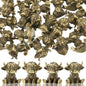 Civaner 24 Pcs Mini Sheep Figurines, Miniature Lamb, Mini Brass Figurines