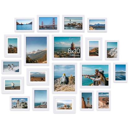 Vittanly 10 Pack Picture Frames Collage Wall Decor, Black