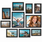 Vittanly 10 Pack Picture Frames Collage Wall Decor, Black
