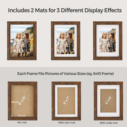 SONGMICS Gallery Wall Frame Set of 10, Hanging or Tabletop Display