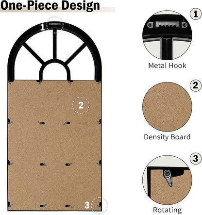 J.M.Deco Arched Collage Picture Frames Wall for Decor 9 Pieces 4 x 6 Photos