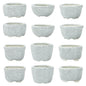Bonsai Planter 1.8 inch (4.5cm) Mini Succulent Glazed Pots Set of 18 Green