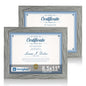 Hongkee 5x7 Picture Frame Set of 2, Real Glass and Wood Frame for Mat 4x6
