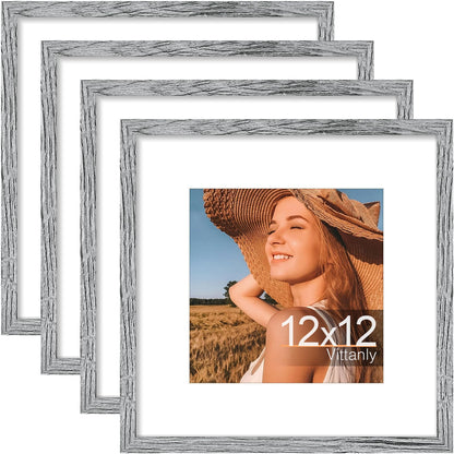 Vittanly 8x10 Picture Frames Set of 4, for Wall or Tabletop, Pale Pink