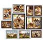upsimples Picture Frames Set of 10, Including 8x10, 5x7, 4x6 Black Frame
