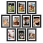 upsimples 4x6 Picture Frame, Photo Collage Wall Decor Set of 10, Black
