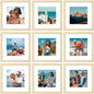Vittanly 8x10 Picture Frames Set of 9 for Wall or Tabletop Display, Gold