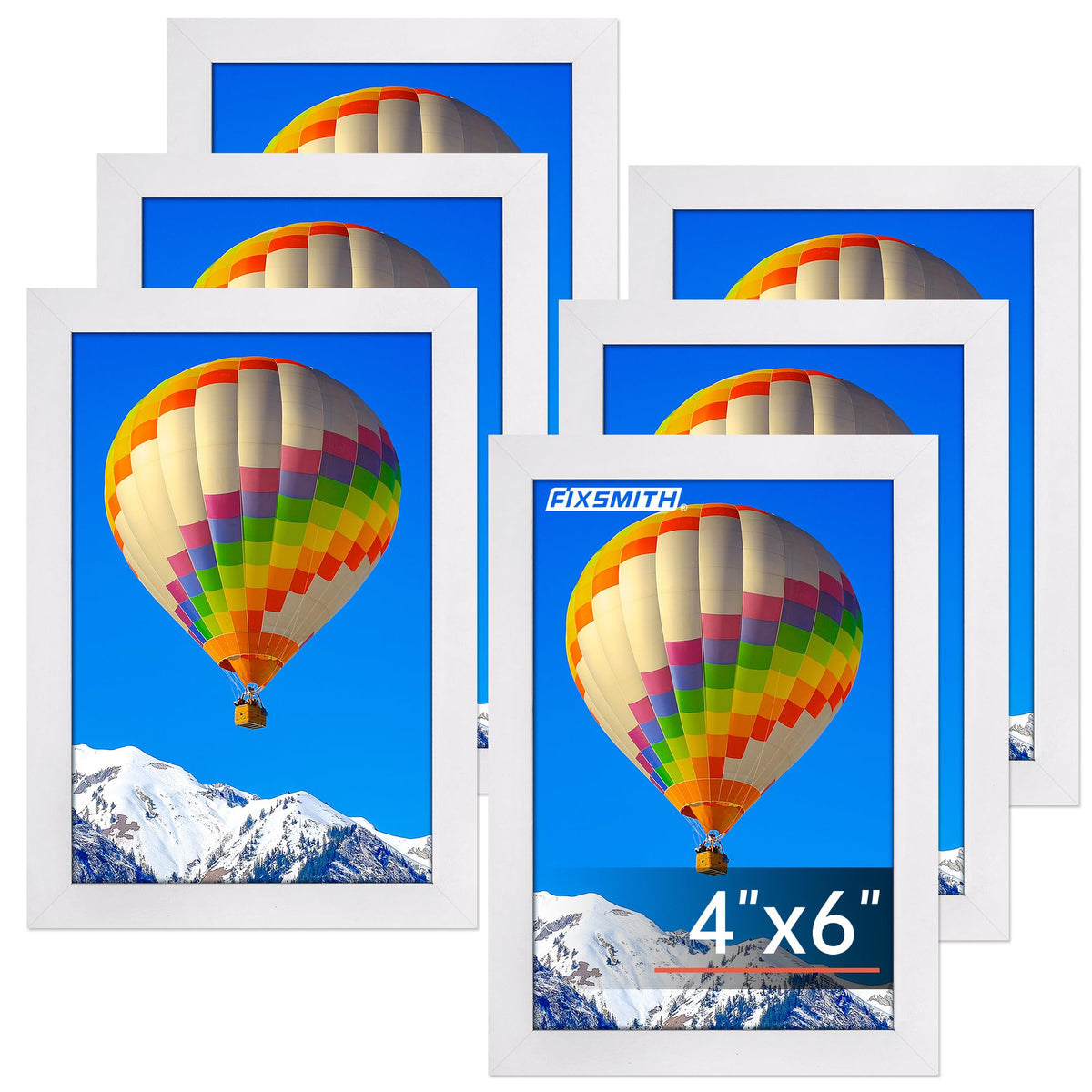 FIXSMITH 10 Pack Picture Frames Collage Wall Decor for Mounting or Tabletop Display, Gallery Wall Frame Set with Two 8x10 Black Frames, Four 5x7 Frames and Four 4x6 Frames, Multi-Pack Photo Frame Set