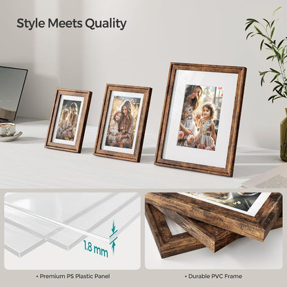SONGMICS Gallery Wall Frame Set of 10, Hanging or Tabletop Display