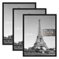 upsimples 16x24 Poster Frame, Easy Slide-In Assembly, Black, 3 Pack