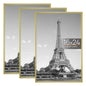 upsimples 16x24 Poster Frame, Easy Slide-In Assembly, Black, 3 Pack