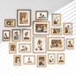 Venusmiles 20 Pack Picture Frames Collage Wall Decor, Gallery Frame Set for Wall Mounting or Tabletop Display, Multi Sizes Including 4pcs 8x10, 8pcs 5x7, 8pcs 4x6, Oak