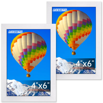 FIXSMITH 5x7 Picture Frame Bulk-4 Pack, Gold Picture Frames Collage Wall Decor, Wall & Tabletop Picture Frames, Photo Frame with HD Plexiglass, Display Pictures 4x6 with Mat or 5x7 Without Mat