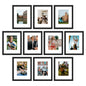 upsimples 4x6 Picture Frame, Photo Collage Wall Decor Set of 10, Black