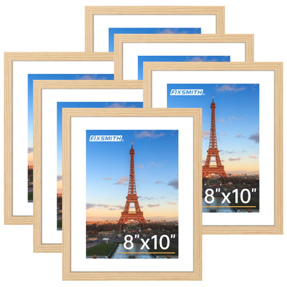 FIXSMITH 10 Pack Picture Frames Collage Wall Decor for Mounting or Tabletop Display, Gallery Wall Frame Set with Two 8x10 Black Frames, Four 5x7 Frames and Four 4x6 Frames, Multi-Pack Photo Frame Set