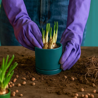 D'vine Dev 3.5 Inch Ceramic Planter Pot, Teal, 94-O-A-9