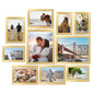upsimples Picture Frames Set of 10, Including 8x10, 5x7, 4x6 Black Frame
