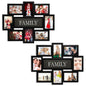 Jerry & Maggie Family Photo Frame 22x17, PVC Picture Frames Collage Wall Decor 9 Opening Wall Hanging For 6x4 Photos 8 Pack, No-Assembly 3D Design Waterproof Memorial Keepsake, Ashes