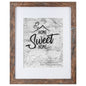 Califortree 5x7 Picture Frame - Can Display Photo 4x6 with Mat, Wood Frame with Shatterproof Plexiglass, Wall & Tabletop Display, Rustic Brown