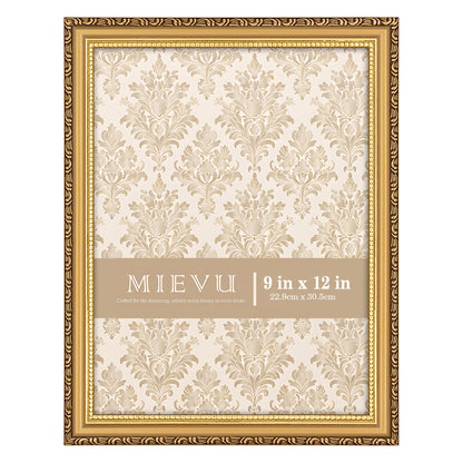 8x10 Picture Frame Gold, Ornate Vintage Photo Frame, Wall or Tabletop