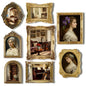 Lineshading 8 Pcs Vintage Picture Frames Set for Gallery Wall, Antique Gold