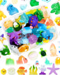 FIVEIZERO 56 Styles Mini Resin Animal Figurines Bulk, Unique Assorted Tiny Little Animals to Hide, Small Figures for Micro Fairy Garden, Party Favors, Dollhouse Crafts Decor
