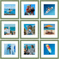 Vittanly 8x10 Picture Frames Set of 9 for Wall or Tabletop Display, Gold
