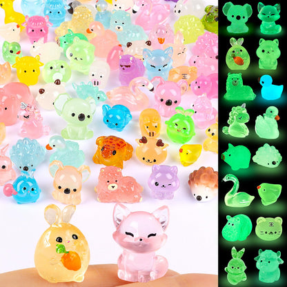 KIMOBER 36 Pcs Halloween Mini Resin Figures, Mixed Mini Figurines with Pumpkin Ghost Skull Designs, Tiny Resin Figures for Halloween Tree, Party Favors, Miniature Decorations