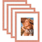 Vittanly 8x10 Picture Frames Set of 4, for Wall or Tabletop, Pale Pink