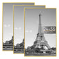upsimples 16x24 Poster Frame, Easy Slide-In Assembly, Black, 3 Pack