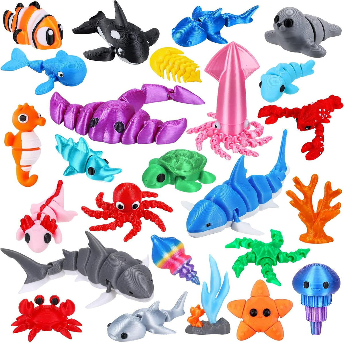 ywevyezc 42 Pcs Mini Resin Animals 42 Styles Resin Animals Figurines Bulk for Micro Garden Hide Accessories Crafts Decor