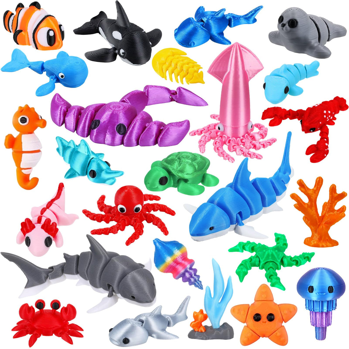 ywevyezc 42 Pcs Mini Resin Animals 42 Styles Resin Animals Figurines Bulk for Micro Garden Hide Accessories Crafts Decor