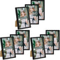 upsimples 4x6 Picture Frame Glass, Thin Border, Gold Photo Frames, 3 Pack