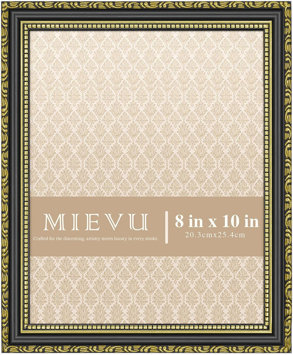 8x10 Picture Frame Gold, Ornate Vintage Photo Frame, Wall or Tabletop