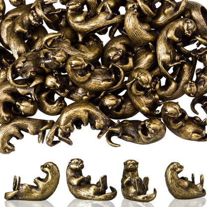 Civaner 24 Pcs Mini Sheep Figurines, Miniature Lamb, Mini Brass Figurines
