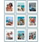 Vittanly 8x10 Picture Frames Set of 9 for Wall or Tabletop Display, Gold