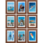 Vittanly 8x10 Picture Frames Set of 9 for Wall or Tabletop Display, Gold