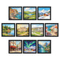 upsimples 4x6 Picture Frame, Photo Collage Wall Decor Set of 10, Black